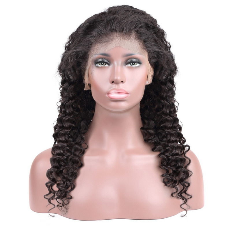 Buy Cheap Human Hair 360 Lace Frontal Wigs Deep Wave From Uyasi