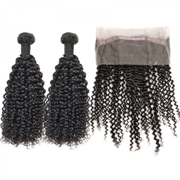 Buy Cheap Brazilian Virgin Hair Bundles With Lace Frontal Kinky Curly From Uyasi